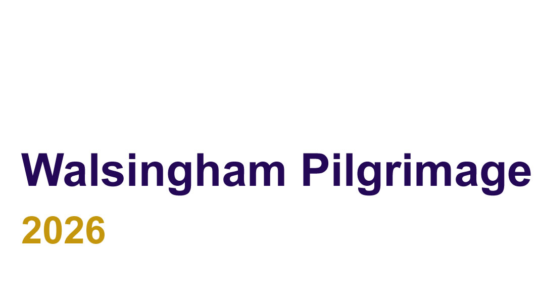 Illustrative graphic reading Walsingham Pilgrimage 2026
