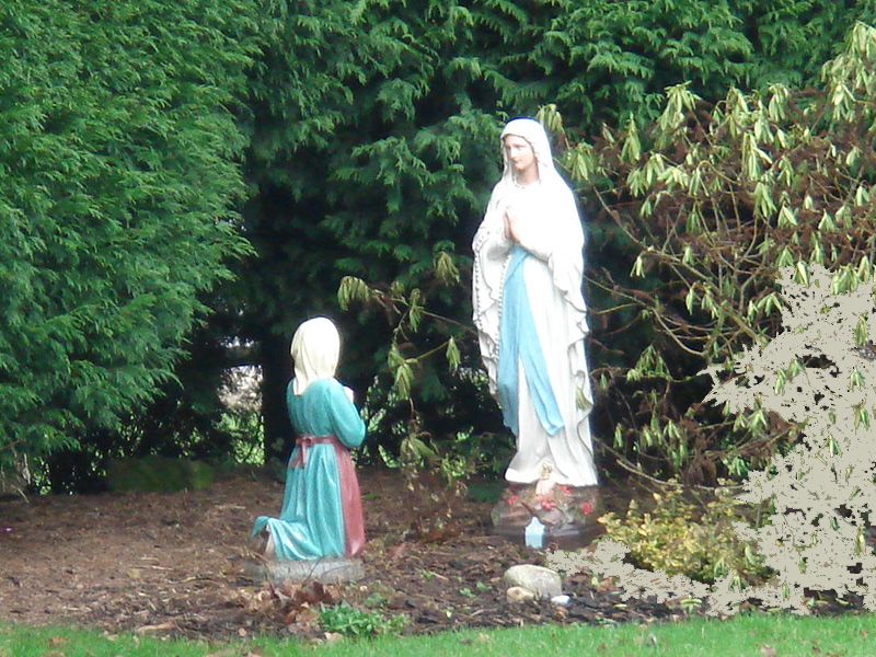 Statue of Our Lady and St. Bernadette